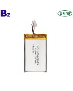 리튬 이온 셀 공급 업체 도매 원격 제어 배터리 UFX 303045 3.7V 350mAh 리튬 이온 배터리