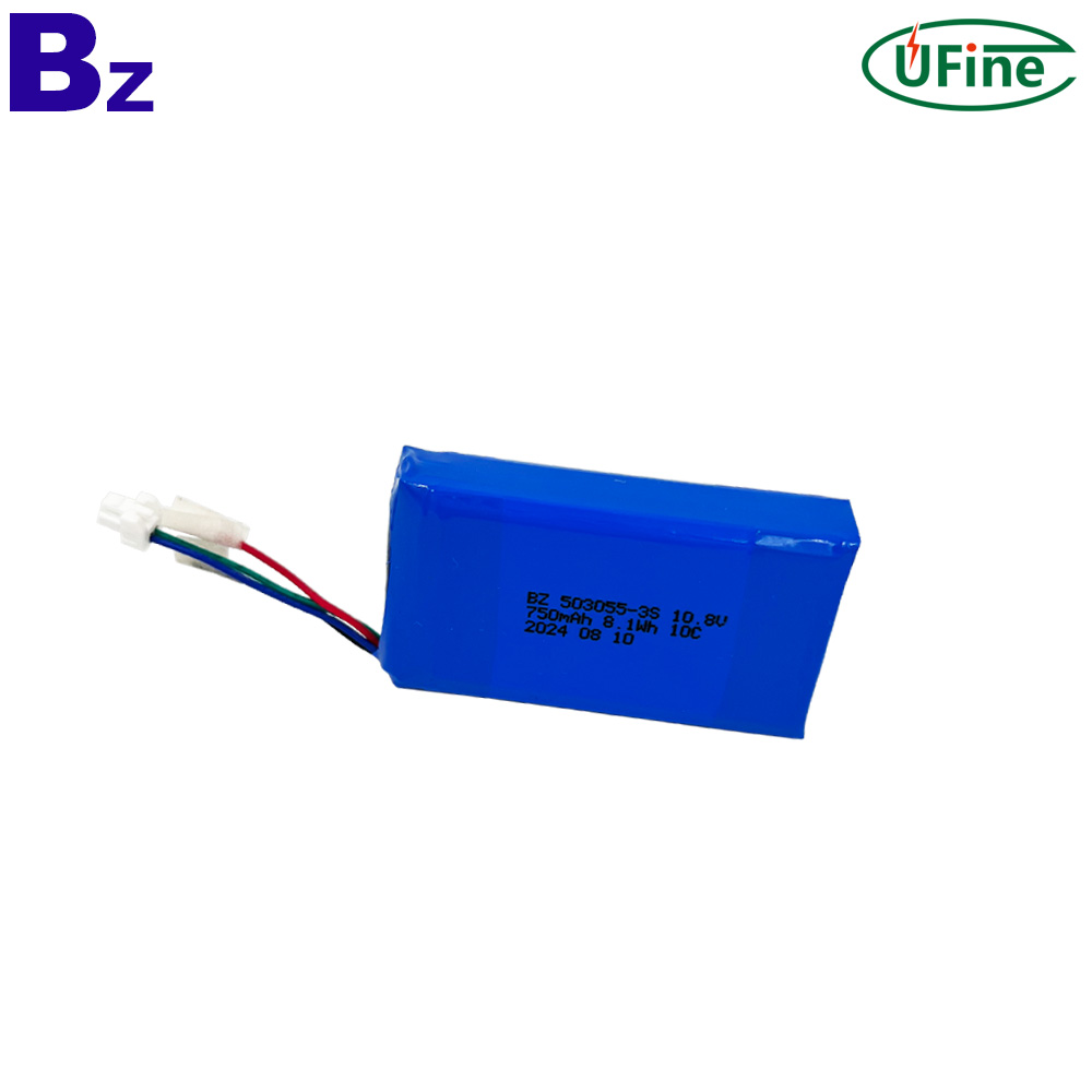 503055-3S 10.8V 750mAh 10C Lipo 배터리 팩