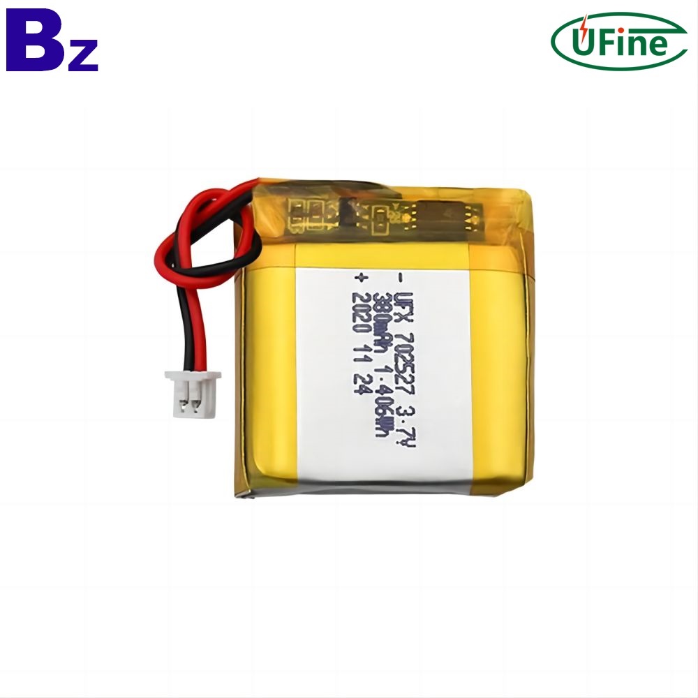 알람 시계용 3.7V 380mAh 배터리