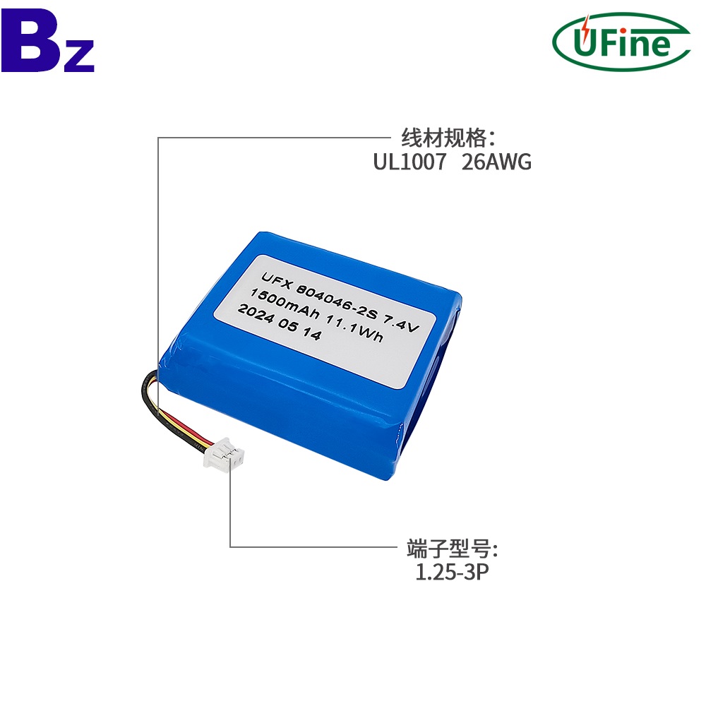 804046-2S 1500mAh 배터리 팩