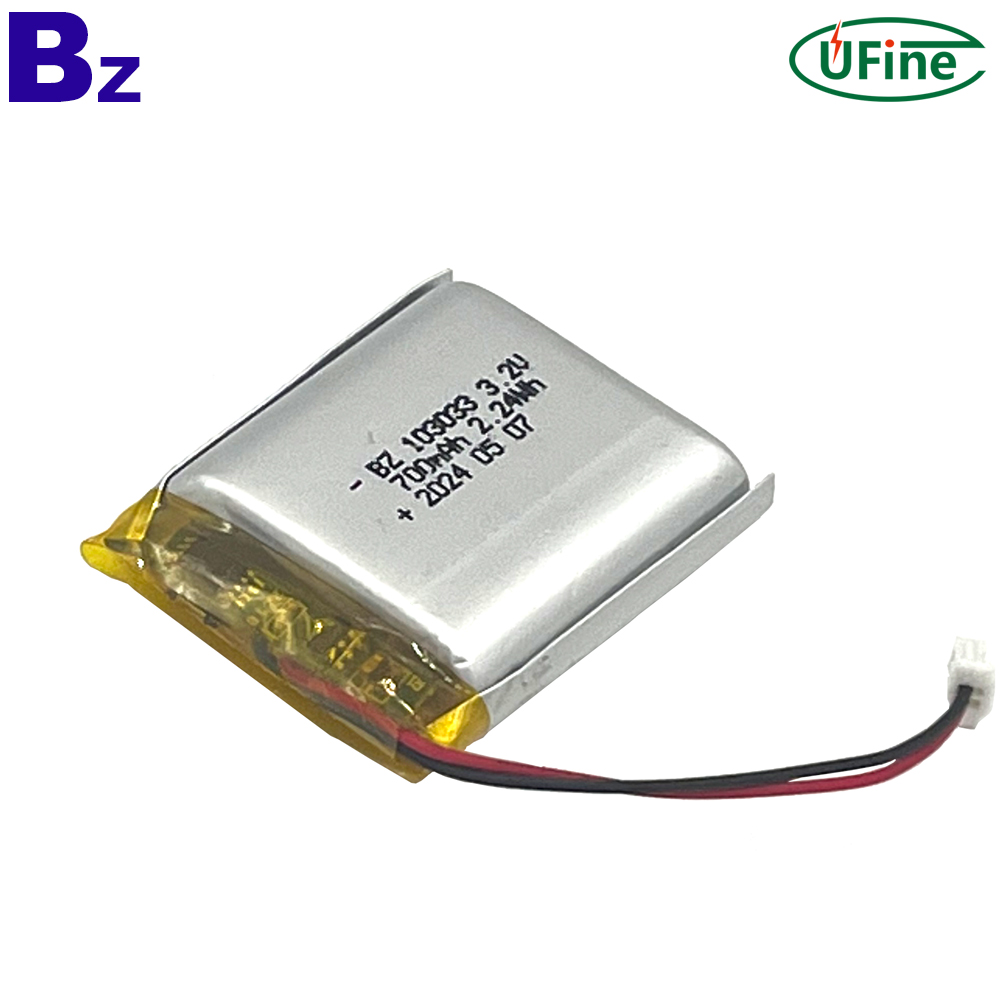 3.2V 700mAh LiFePO4 배터리