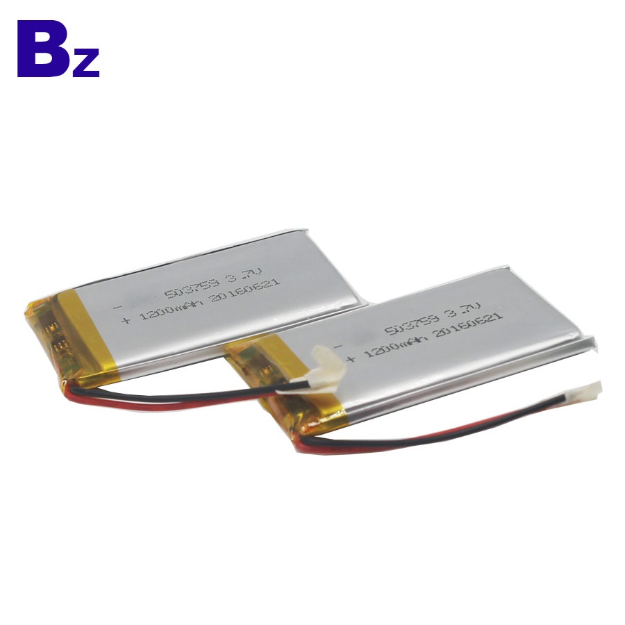 1200mAh 3.7V 충전식 LiPo 배터리