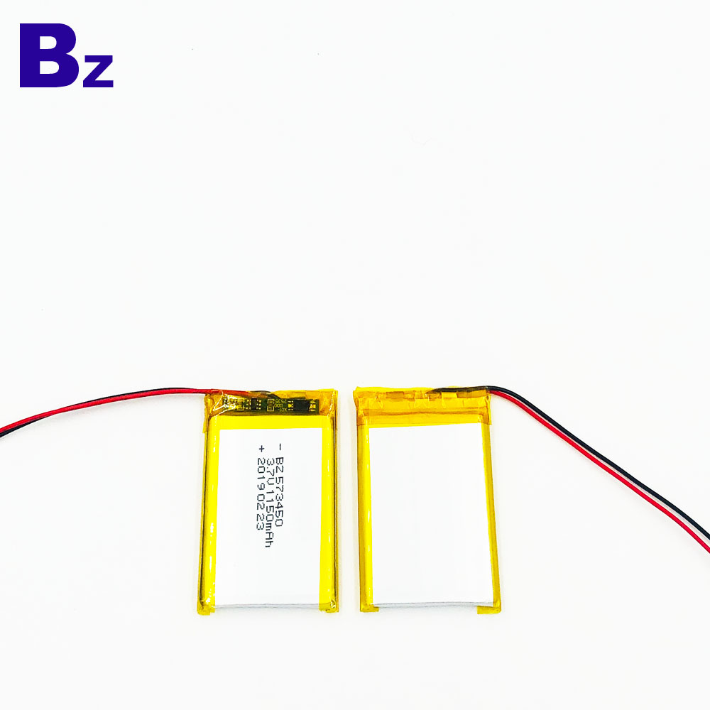 573450 1150mAh 3.7V 폴리머 리튬 이온 배터리