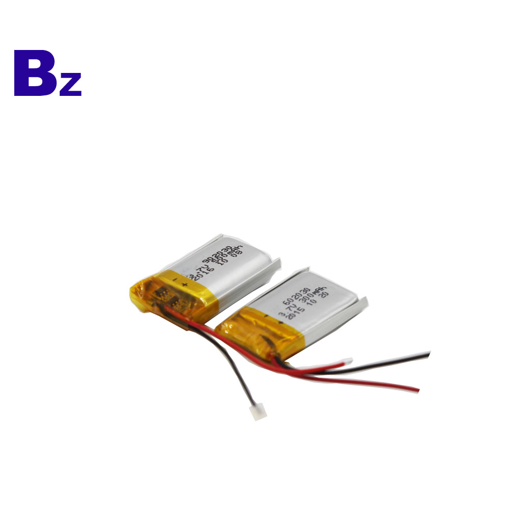 300mAh 3.7V 리튬 중합체 건전지 UN38.3 UL 및 KC 인증