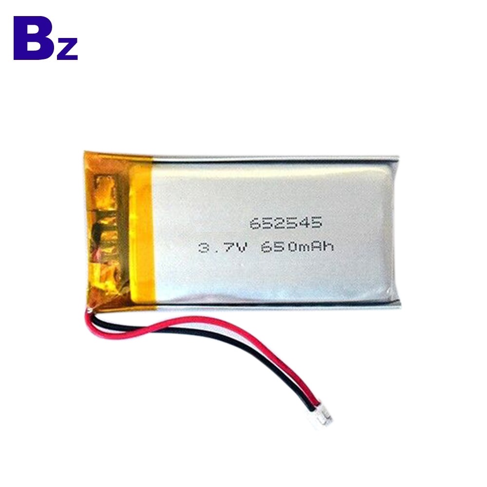 652545 650mAh 3.7V Lipo 배터리